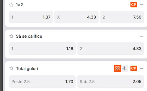 Oferta de cote Brann - Universitatea Cluj la Zinx