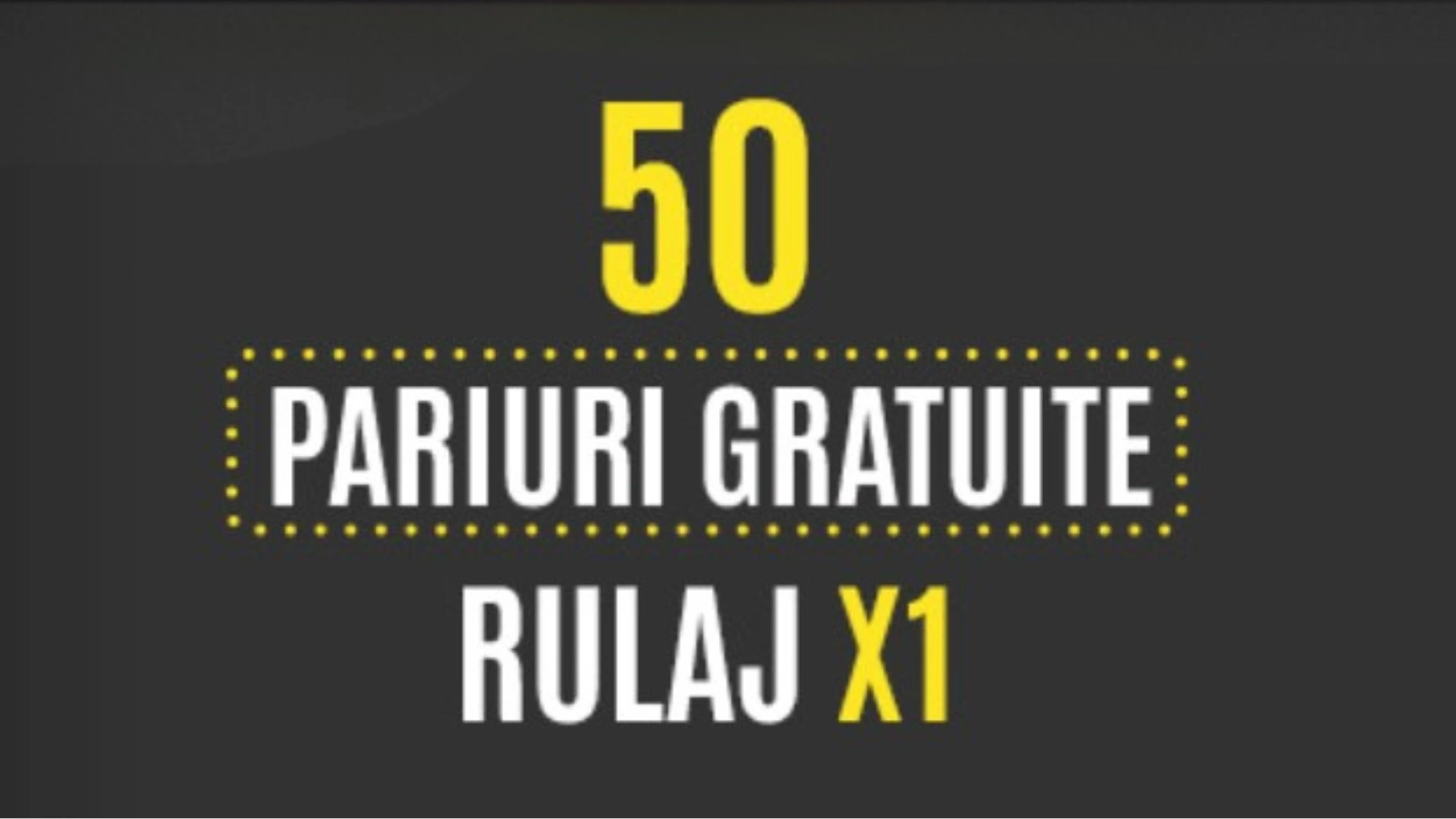 50 Rotiri Gratuite cu Rulaj 1X