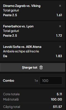 Biletul Zilei din preliminariile Champions League 18.08.2026