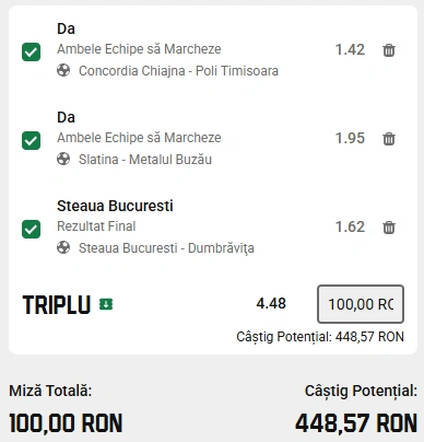 Biletul etapei a patra din Liga 2