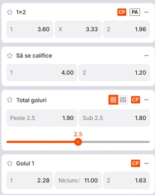 Cote pariuri KuPS vs Universitatea Craiova la Zinx