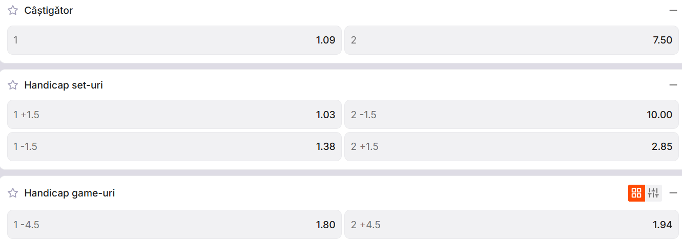 Cote pariuri la Zinx  Alexander Zverev vs Tallon Griekspoor, neamțul are avantajul moral de partea sa la Montreal Open 2026 și pornește ca mare favorit