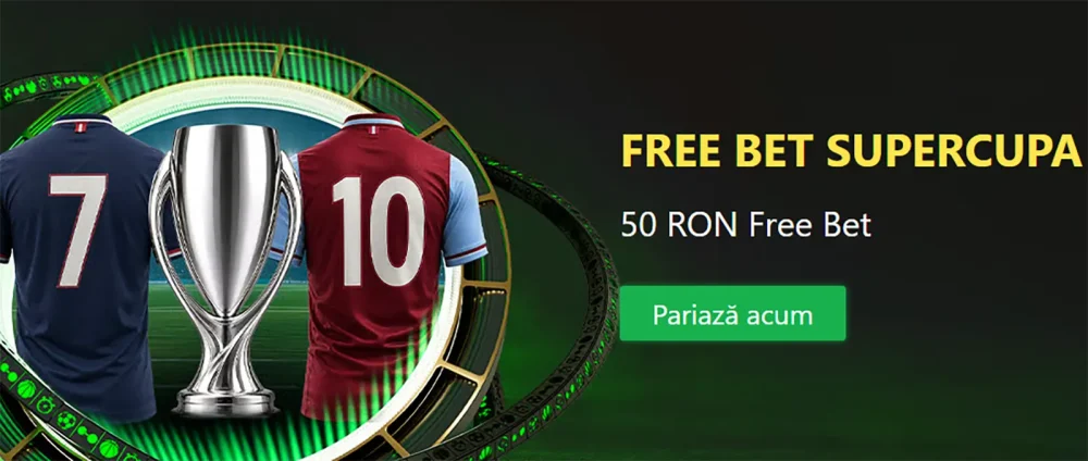 Încasează la Winbet 50 RON Freebet pe Supercupa Europei dintre PSG și Aston Villa