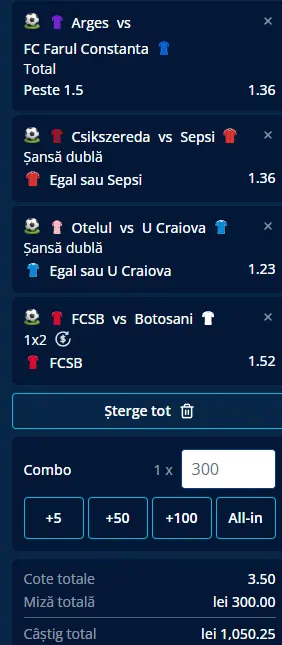 Biletul Etapei a 5-a din Superliga