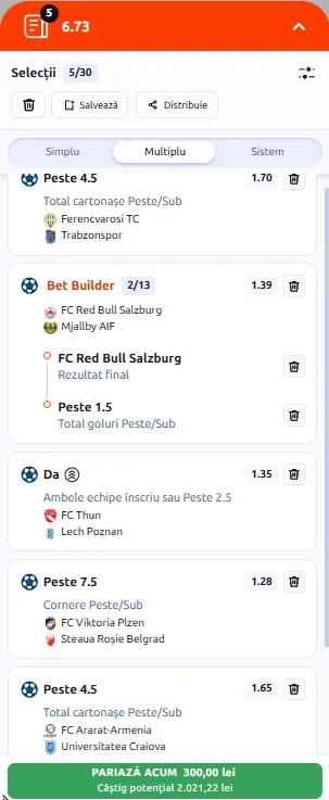 Biletul zilei din Play-off-ul Europa League 27.08.2026