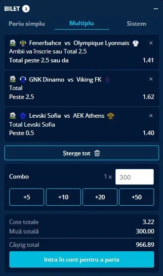 Biletul zilei din Preliminariile Champions League 18.08.2026