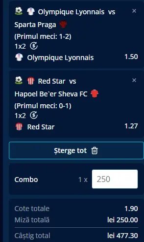 Cota 2 din preliminariile UCL 11.08.2026