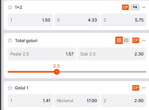 Cote pariuri Liverpool vs Nottingham la Zinx