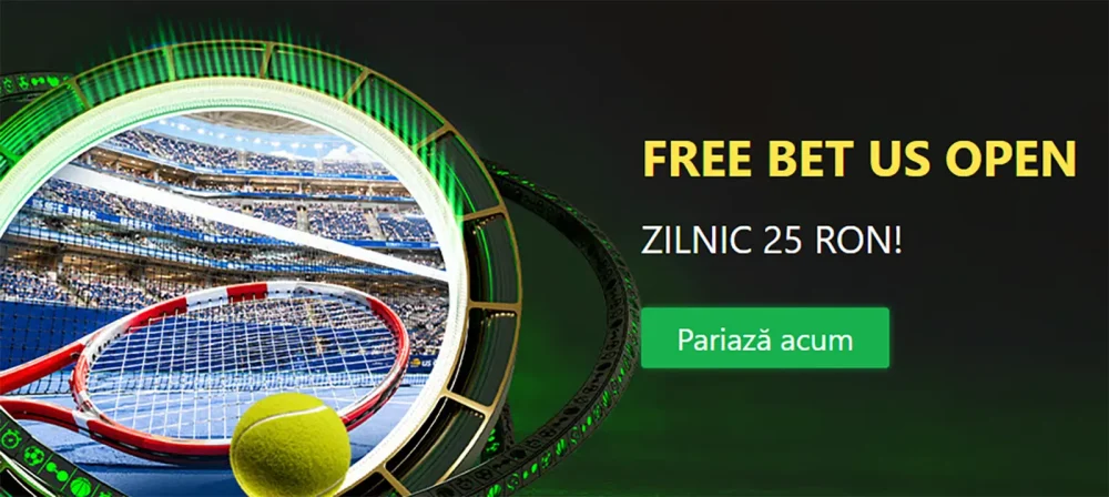 Pariază pe US Open și câștigă 25 RON Freebet la Winbet