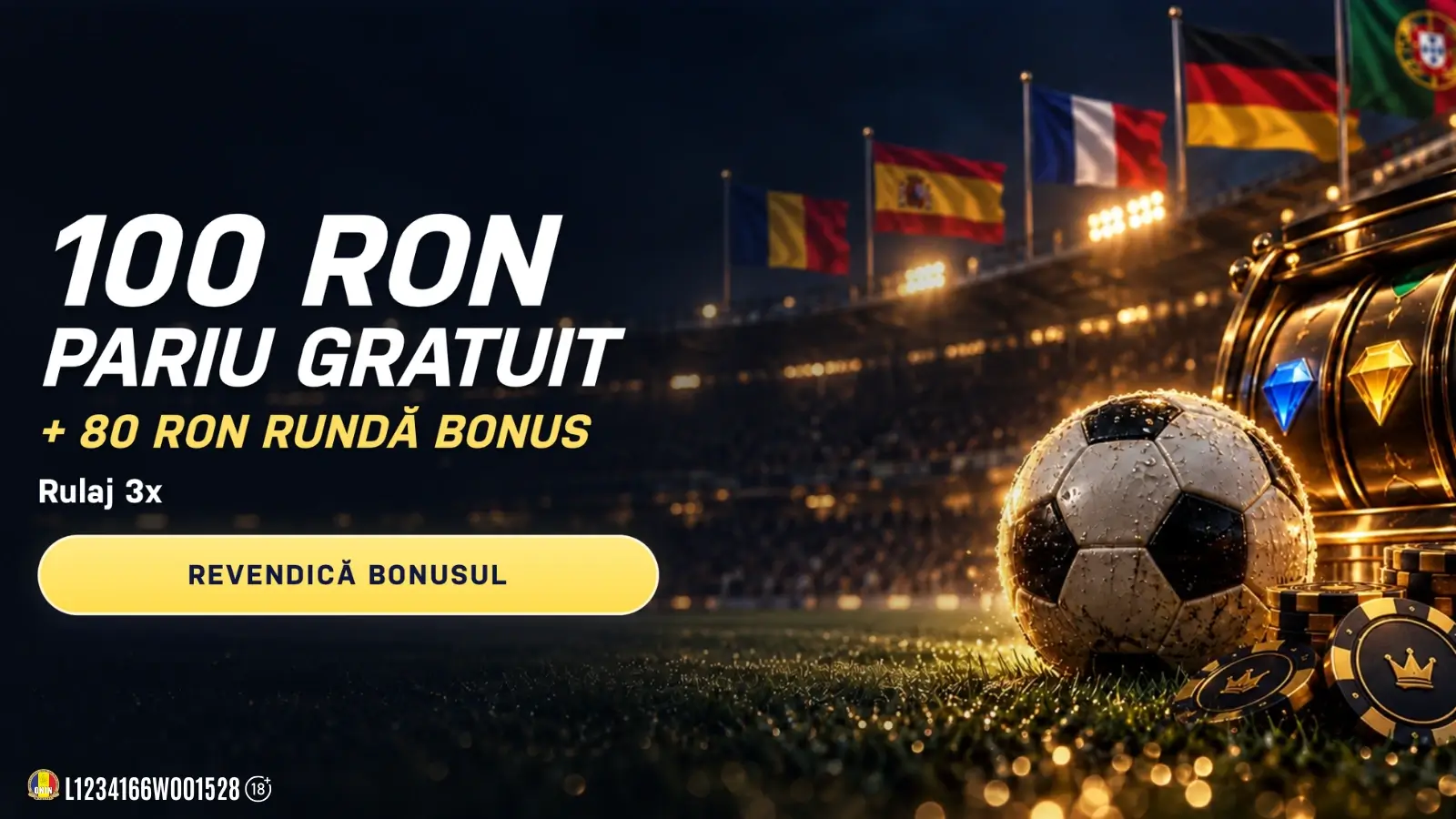100 RON Pariu Gratuit + 80 RON Rundă Bonus la Candy Palace pentru jucătorii noi