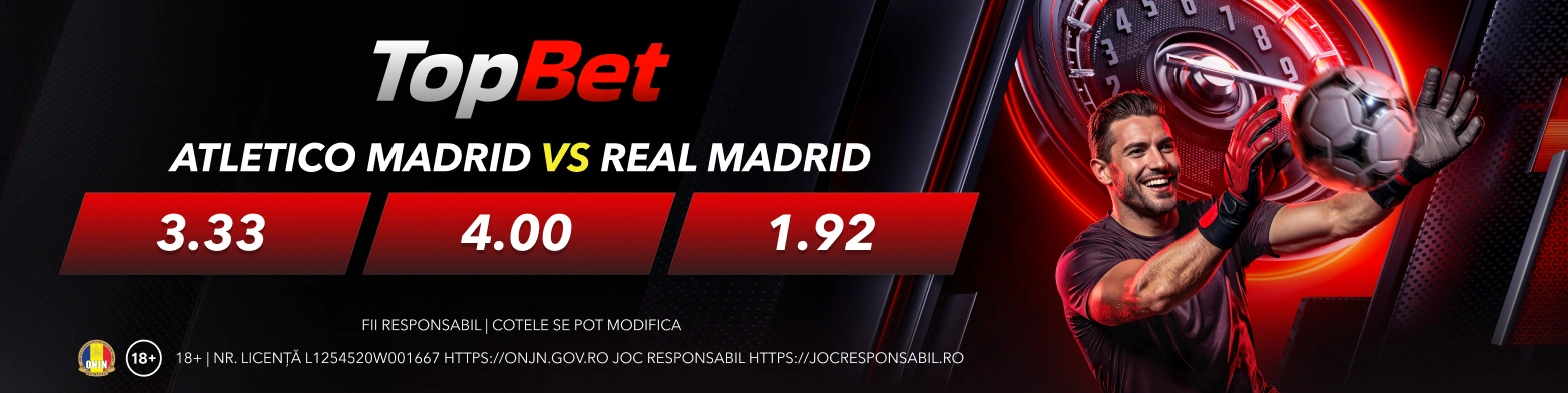 Atletico Madrid - Real Madrid Derby madrilen la intensitate maximă