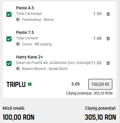 Biletul Zilei din Pariuri Speciale 10.09.2026