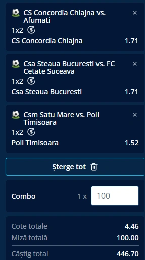 Biletul etapei a sasea din Liga 2