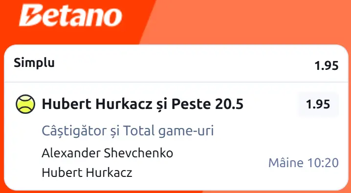 Cota 2 din Tenis 24 septembrie 2026 de la ATP Chengdu Open la Betano