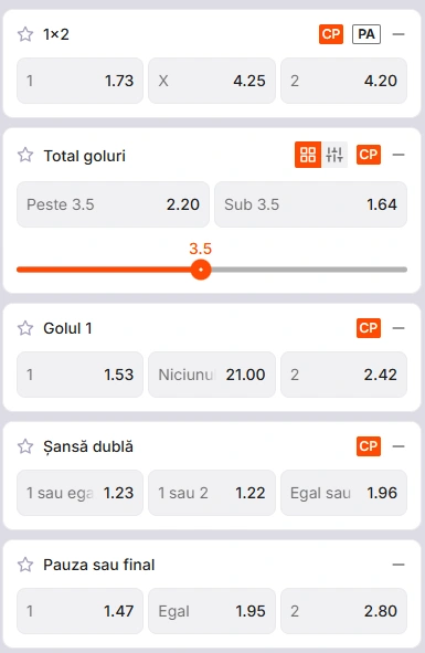 Cote pariuri Borussia Dortmund vs Villarreal la Zinx