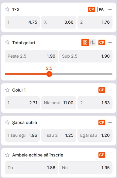Cote pariuri Napoli vs Arsenal la Zinx