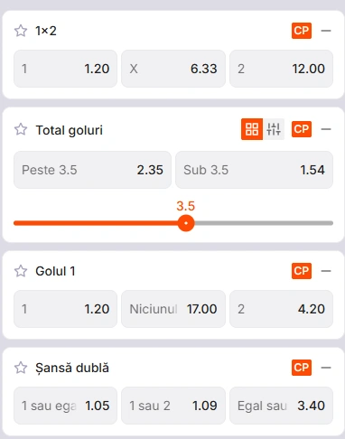 Cote pariuri Portugalia vs Tara Galilor la Zinx