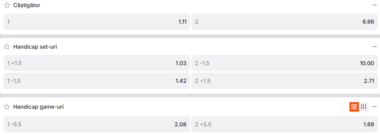 Cote pariuri la Zinx  Alexander Zverev vs Cameron Norrie, germanul are o cotă infimă la victorie și este mare favorit în primul tur de la Beijing Open 2026