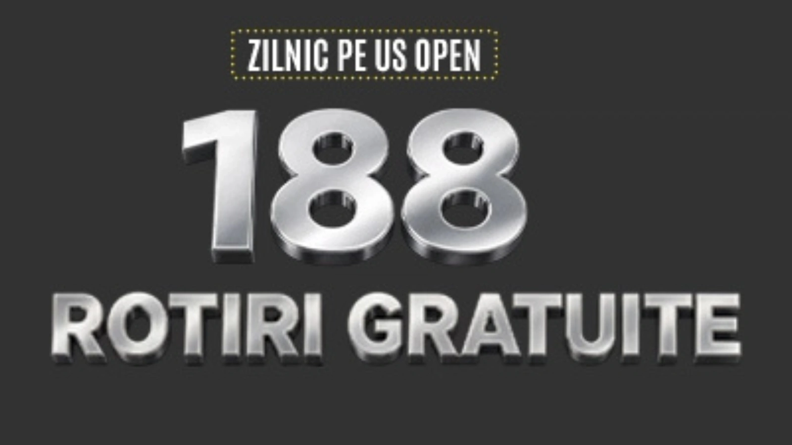 Pariază pe US Open la 888 și câștigă 188 Rotiri Gratuite în fiecare zi
