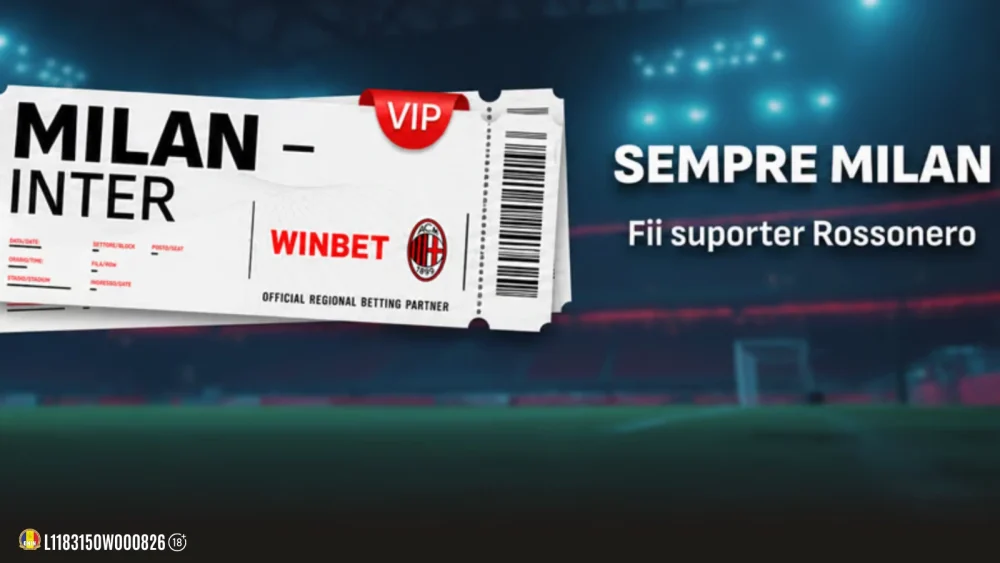 SEMPRE MILAN Câștigă o experiență VIP la Milan vs Inter, tricouri oficiale sau premii în Pariuri Gratuite