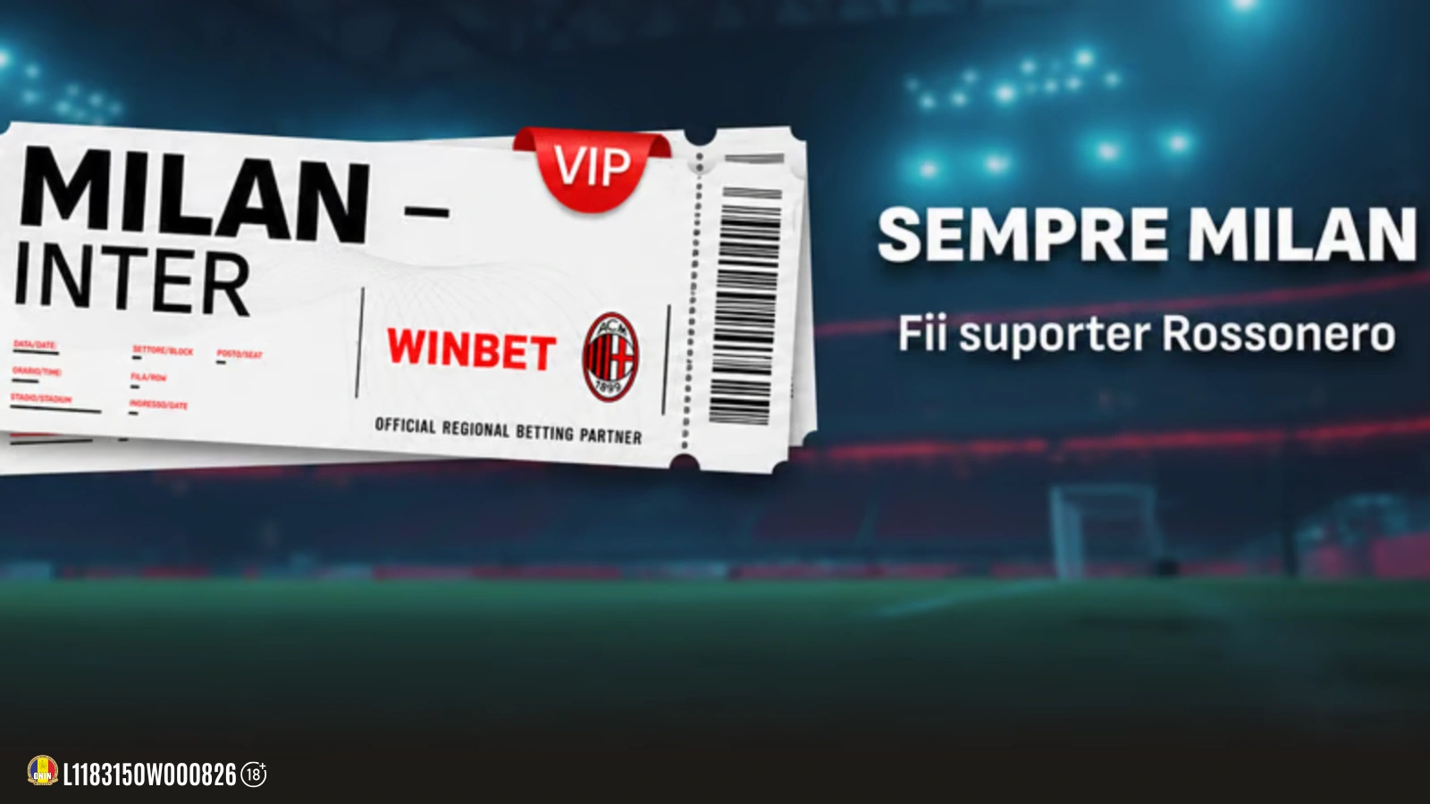 SEMPRE MILAN Câștigă o experiență VIP la Milan vs Inter, tricouri oficiale sau premii în Pariuri Gratuite