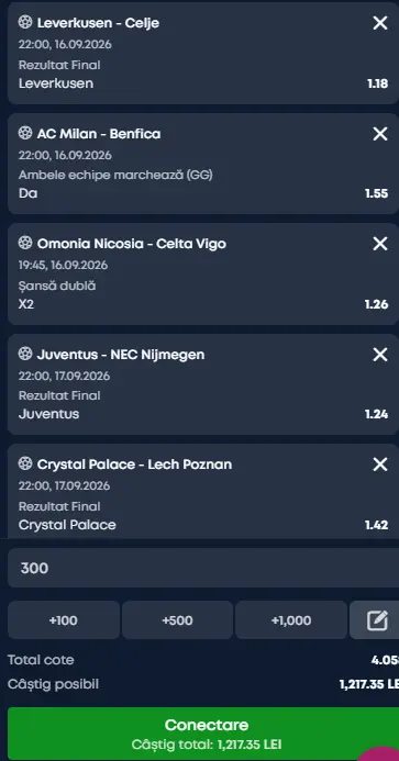 Biletul primei runde de Europa League