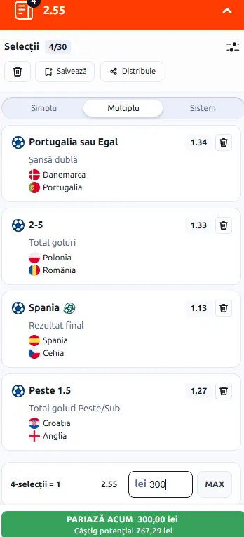 Biletul rundei a 3-a din Nations League la Betano