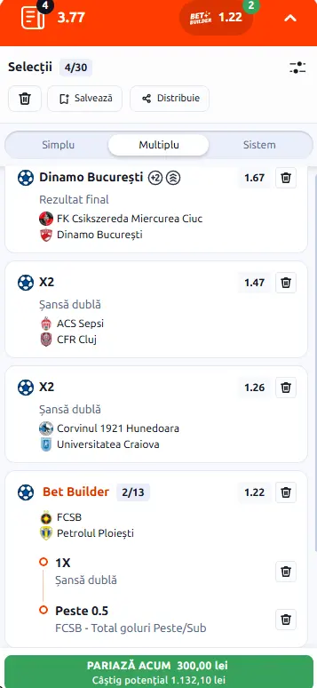 Biletul rundei a 9-a din Superliga