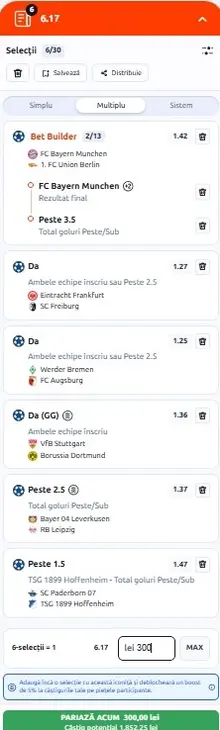 Biletul rundei cu numărul 4 din Bundesliga 18 septembrie 2026