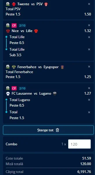 Biletul zilei din fotbal la Mr Bit 20.09.2026