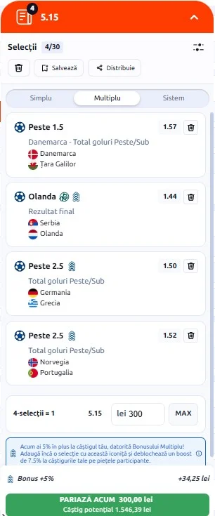 Biletul zilei din Nations League 27 septembrie 2026