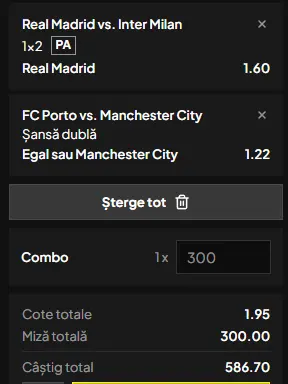 Cota 2 din Champions League 08.09.2026
