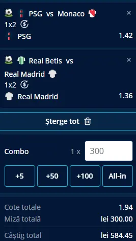 Cota 2 din fotbal 04.09.2026