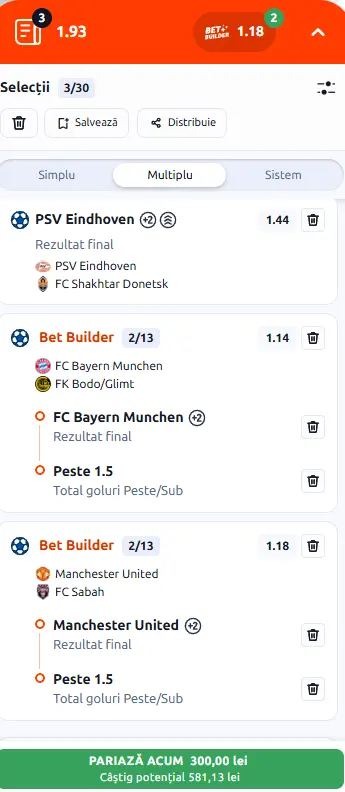 Cota 2 din fotbal 10.09.2026
