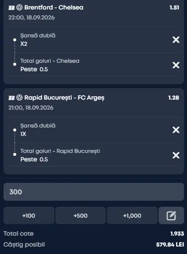 Cota 2 la VictoryBet 18.09.2026