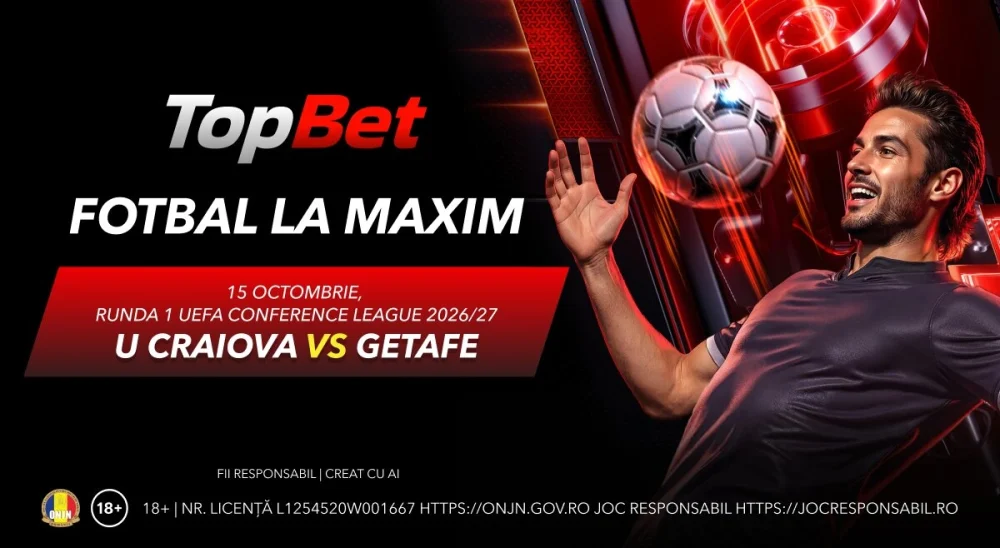 Bet Builder U Craiova vs Getafe, 15 octombrie – cota 4.25 la TopBet 