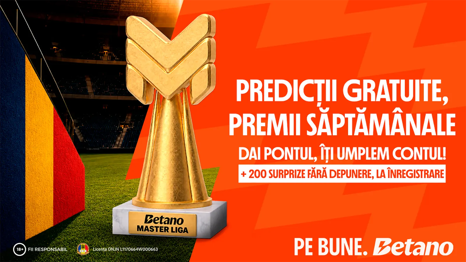 Betano Master Liga la sfârșit de săptămână aduce trei meciuri din Liga 1