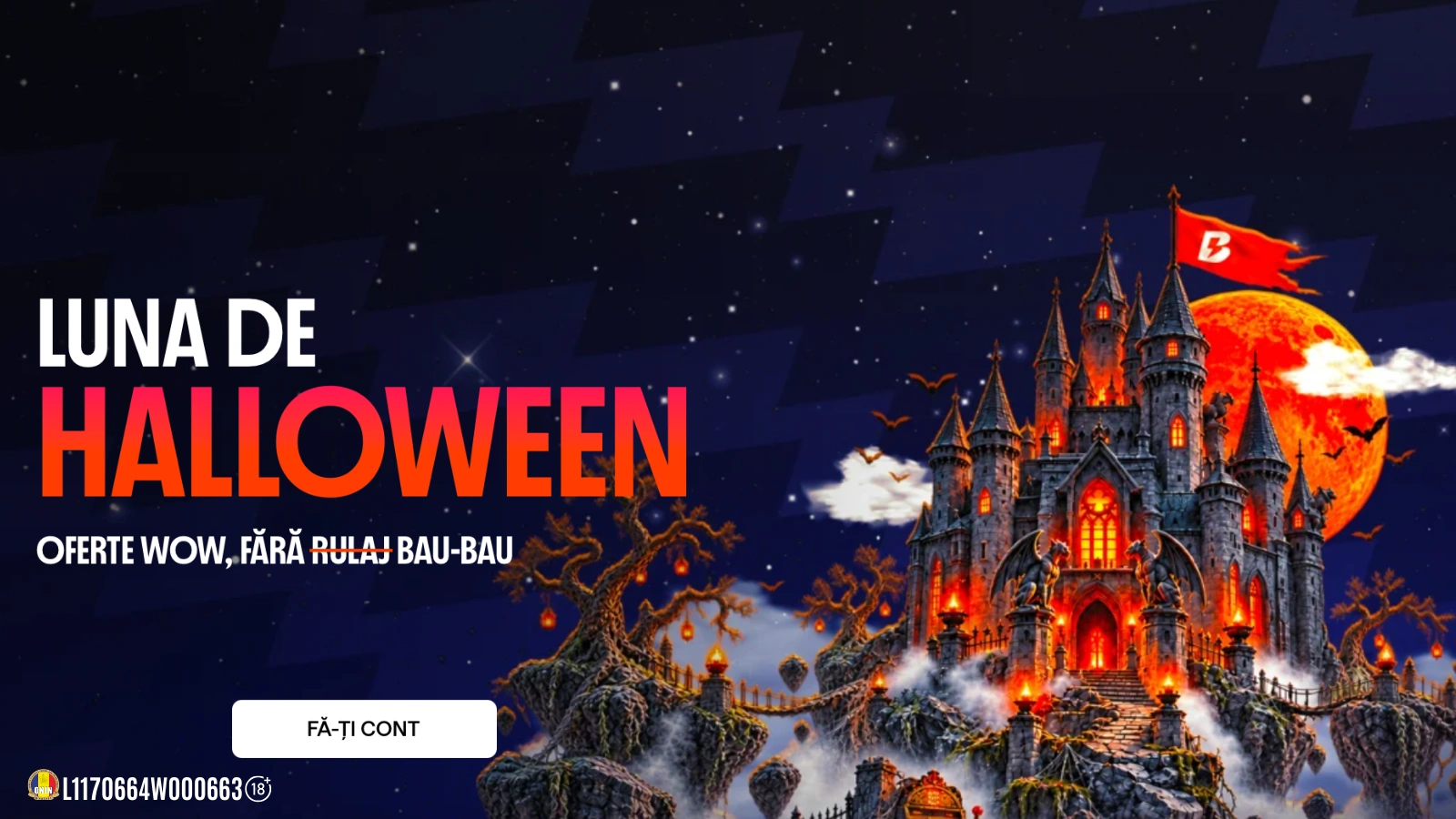 Calendarul de Halloween de la Betano
