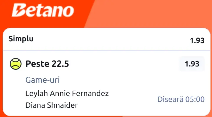 Cota 2 din Tenis 01 noiembrie 2026 de la Tokyo Open la Betano