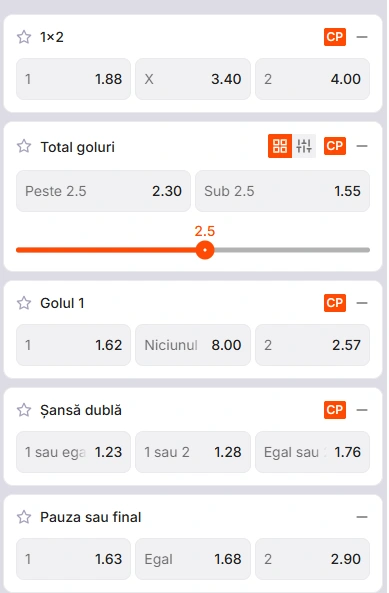 Cote pariuri Ucraina vs Irlanda de Nord la Zinx