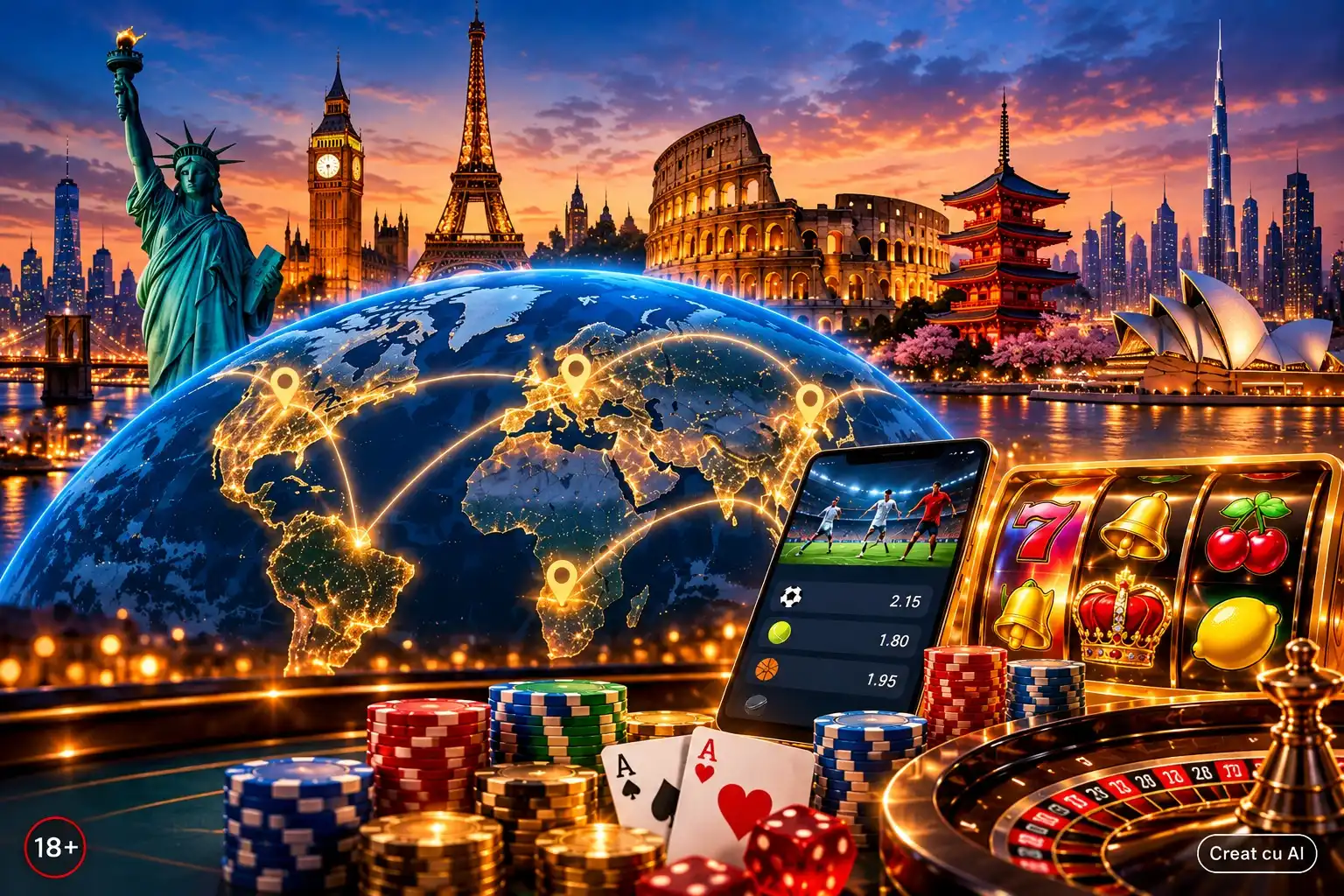 Topul țărilor cu cei mai mulți jucători la pariuri & casino online. Pe ce loc se află România?