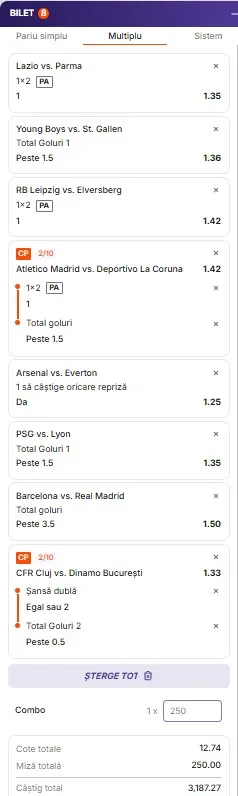 Bilet de weekend din fotbal 24.10.2026