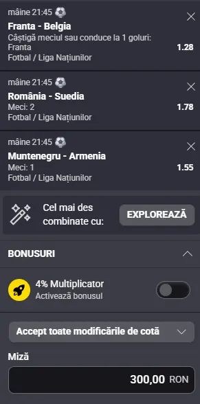 Biletul Zilei Cotă 3 format cu AI