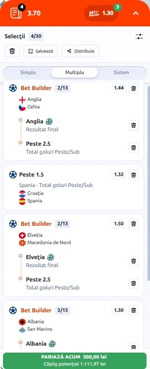 Biletul zilei din Nations League 6 octombrie 2026