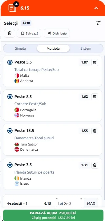 Biletul zilei din Pariuri Speciale 04.10.2026