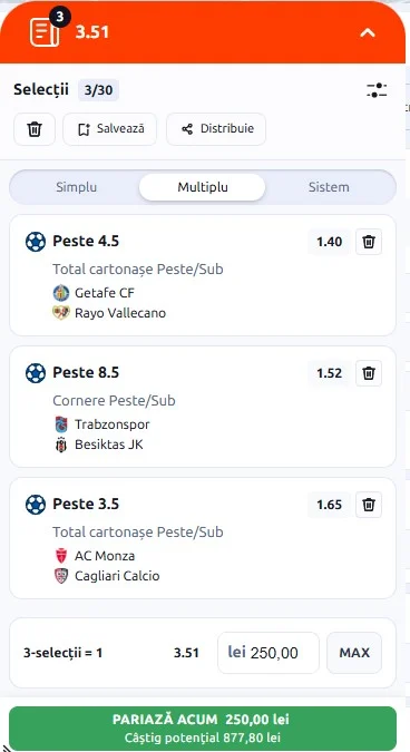 Biletul zilei din Pariuri Speciale 19.10.2026
