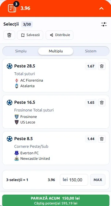Biletul zilei din Pariuri Speciale 29.10.2026