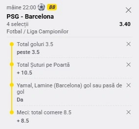 Pariuri Speciale PSG - Barcelona
